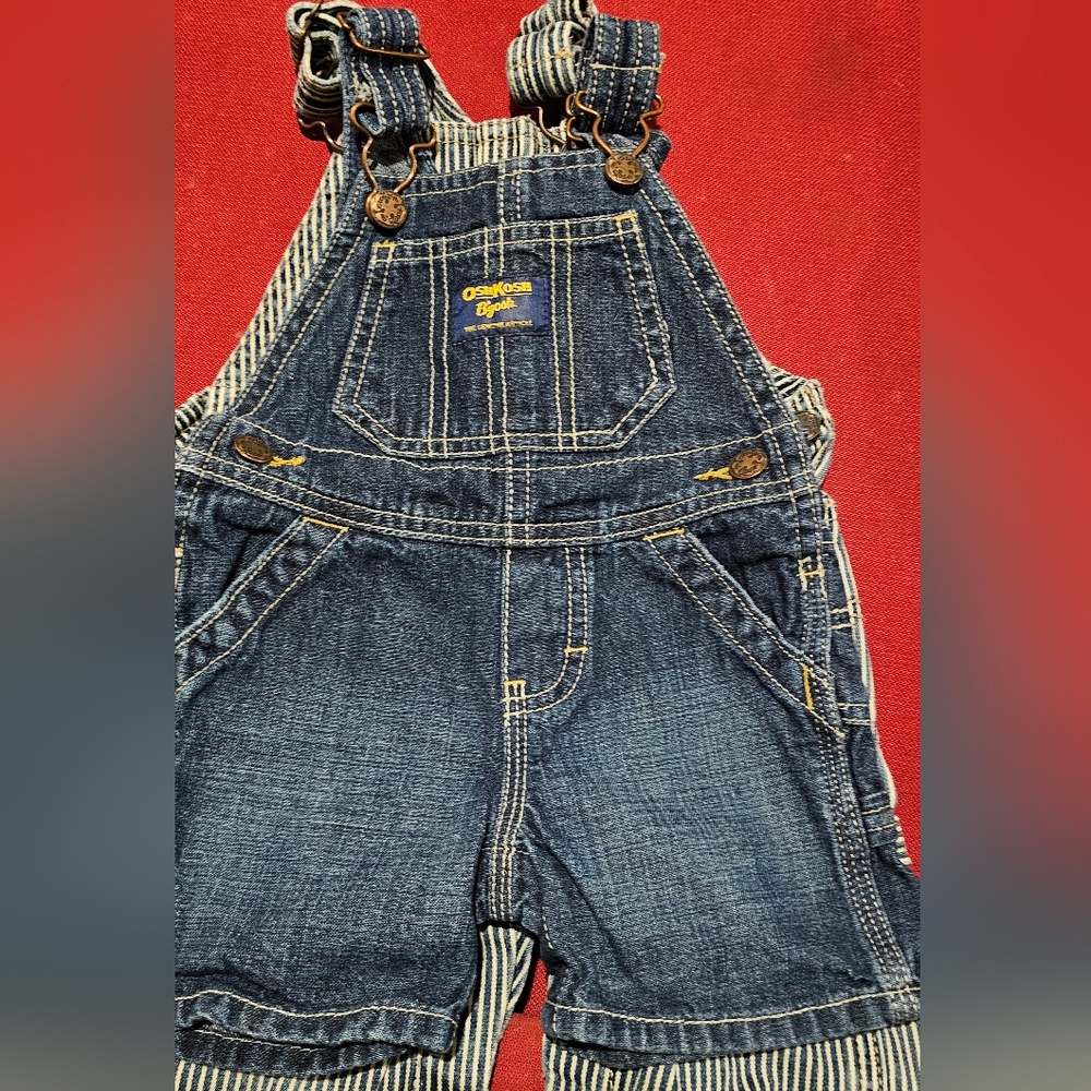 Two sets of boys overalls
